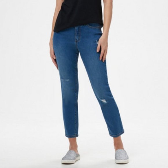 Studio by Denim & Co. Denim - Studio Denim & Co Petite Denim Ankle Jeans Indigo